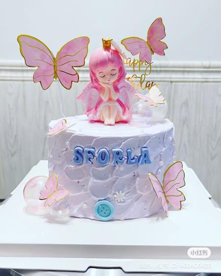Rainbow Angel Cake | Pink Angel Cake | Angel Theme Cake – Liliyum  Patisserie & Cafe