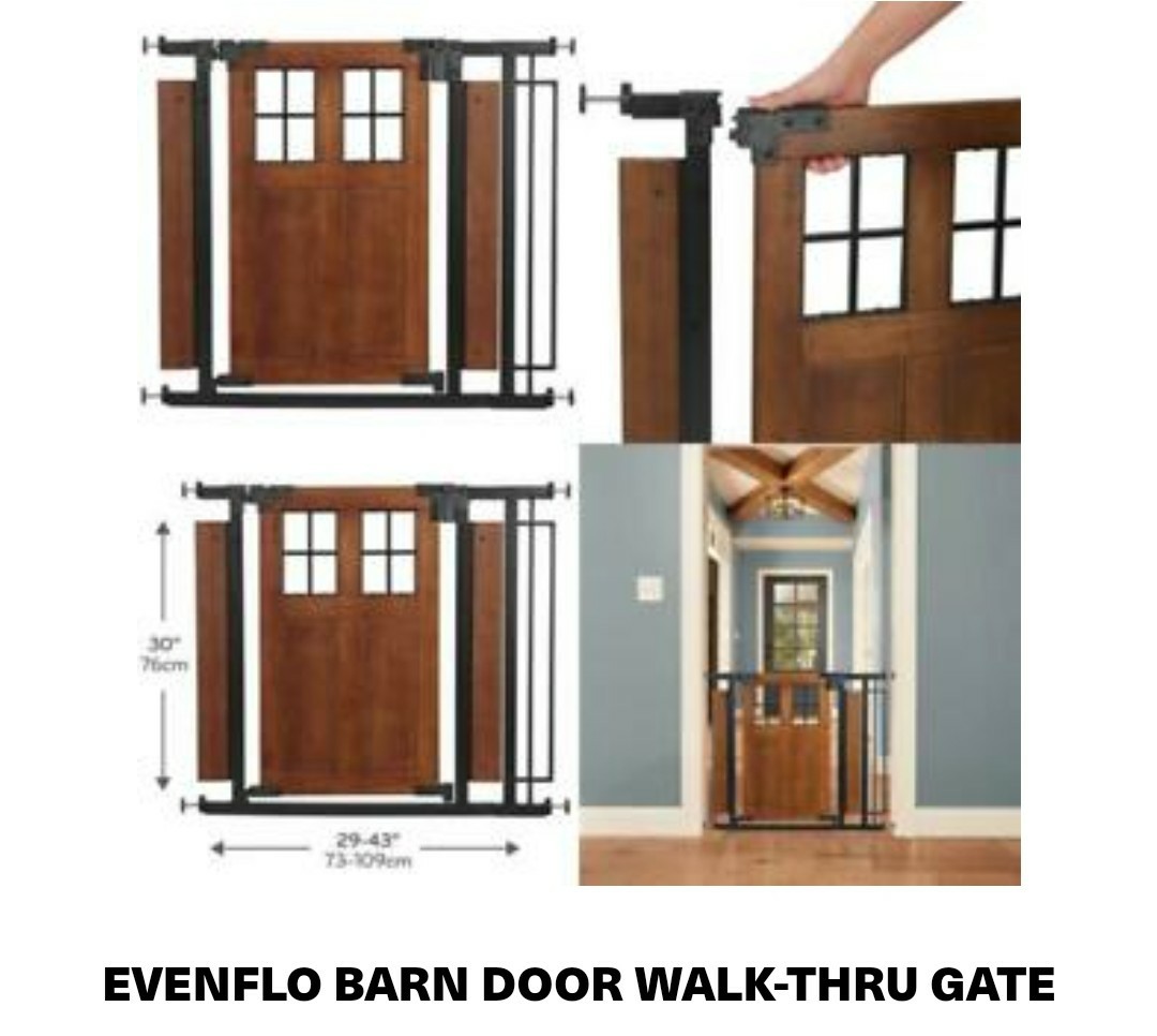 Evenflo Barn Door Safety Gate Babies Kids Baby Nursery Kids   Evenflo Barn Door Safety Gate 1651242162 0ffc596b 