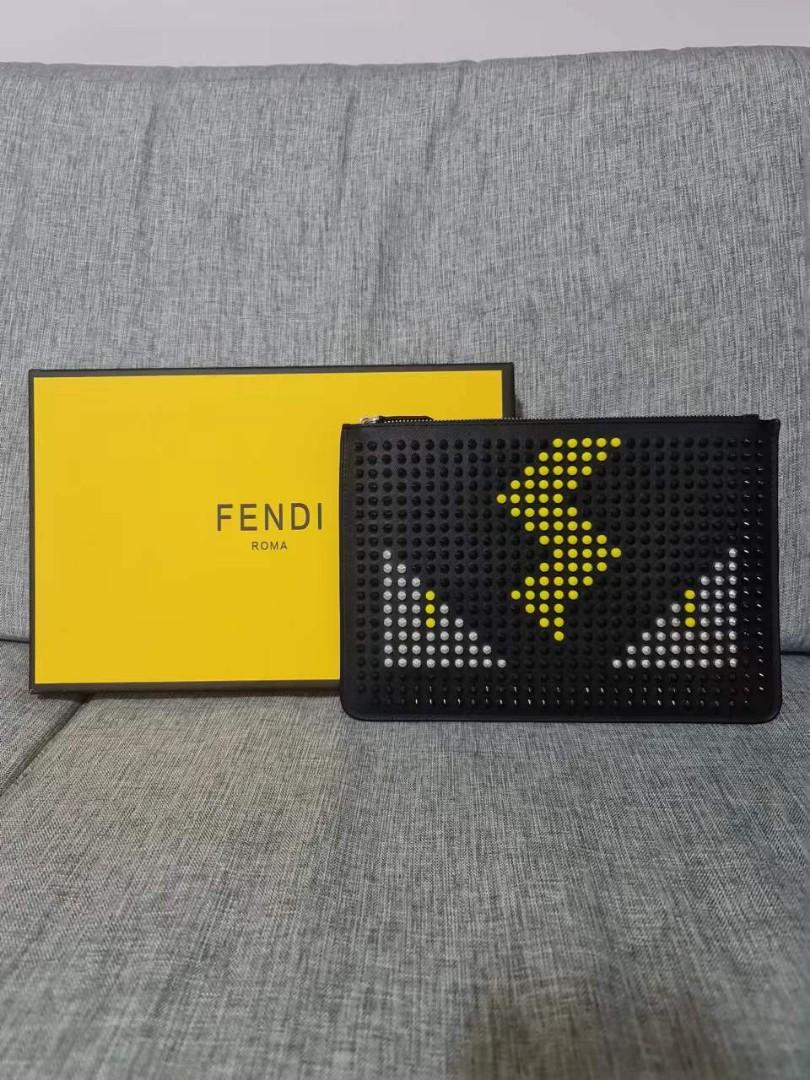 Fendi men's clutch hotsell