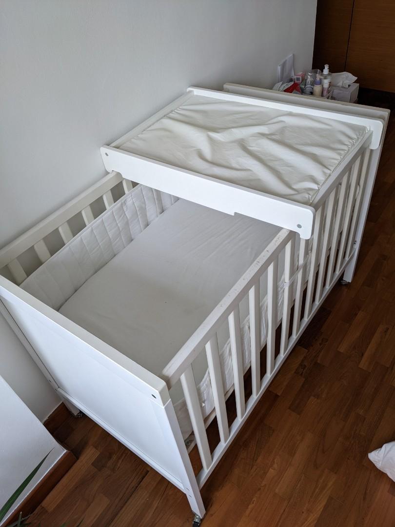 FREE baby cot, mattress and changing table, Babies & Kids, Baby Nursery