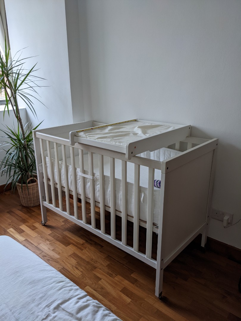 FREE baby cot, mattress and changing table, Babies & Kids, Baby Nursery