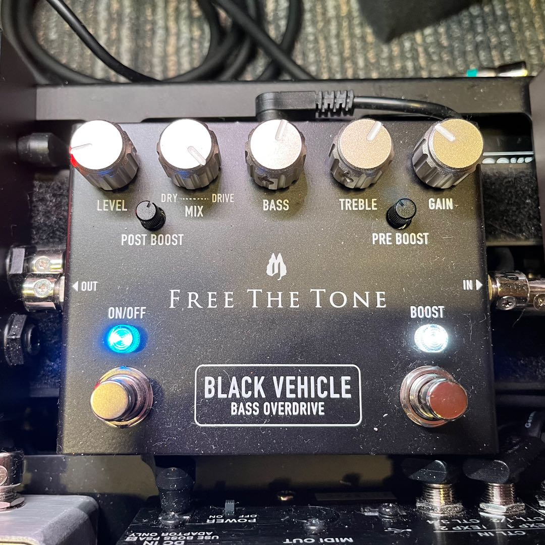 Free The Tone - Black Vehicle BV-1V Bass Overdrive (L'Arc~en~Ciel