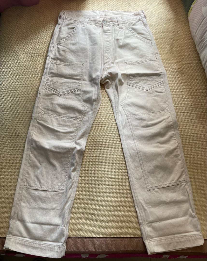 新品未使用】FREEWHEELERS/DERRICKMAN RAW WHITE パンツ ワークパンツ