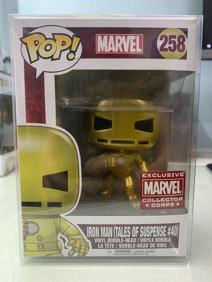 Iron Man Gold Funko Pop 258 Marvel Collector Corps Tales Suspense 40 for sale online 
