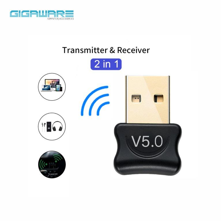 Gigaware Mini BT 5.0 Adapter USB Dongle Wireless USB Bluetooth