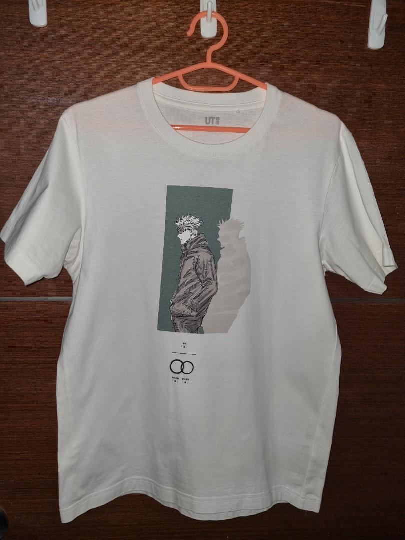 Uniqlo Jujutsu kaisen gojo satoru tshirt Mens Fashion Tops  Sets  Tshirts  Polo Shirts on Carousell