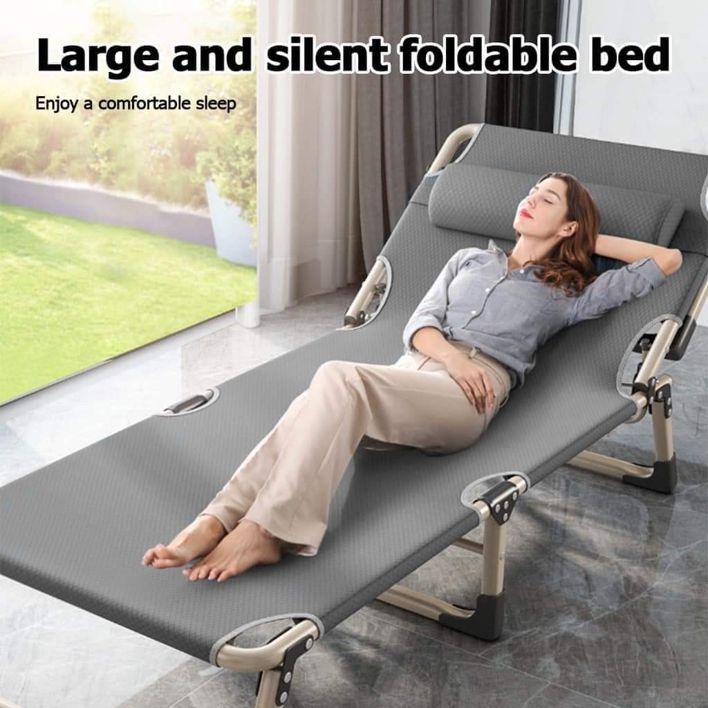 Heavy duty folding bed, Furniture & Home Living, Furniture, Chairs on