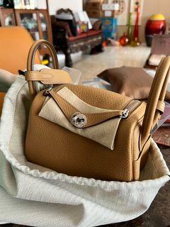 NEW] Hermes Lindy Mini Bag  Framboise, Taurillon Clemence, Palladium –  Auction2u Malaysia
