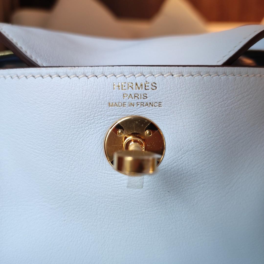 Hermes Mini Lindy Bleu Brume Gold Hardware - Vendome Monte Carlo