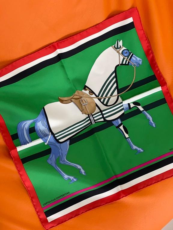 Hermes scarf with on sale horses