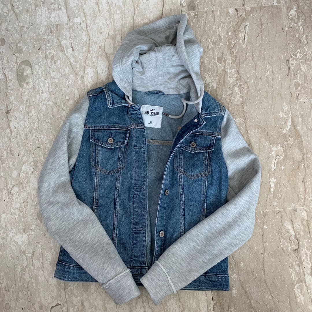 Hollister Denim Jacket with Hood, Women 