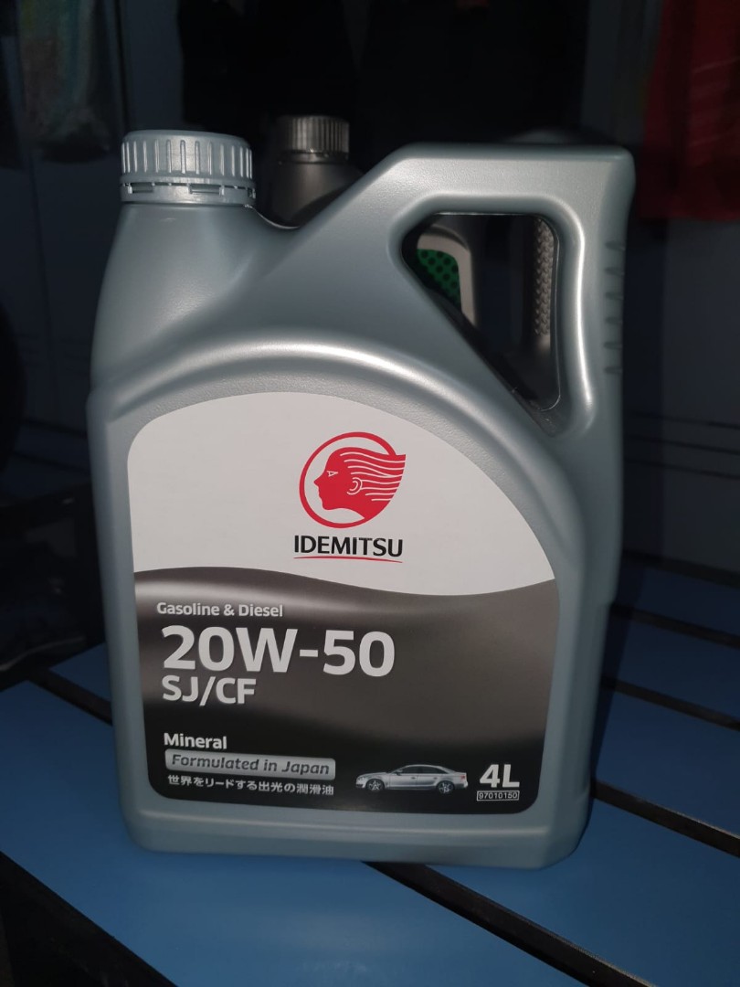 Idemitsu 20W50 Engine Oil SJ/CF Mineral Oil 4L, Car Accessories, Car
