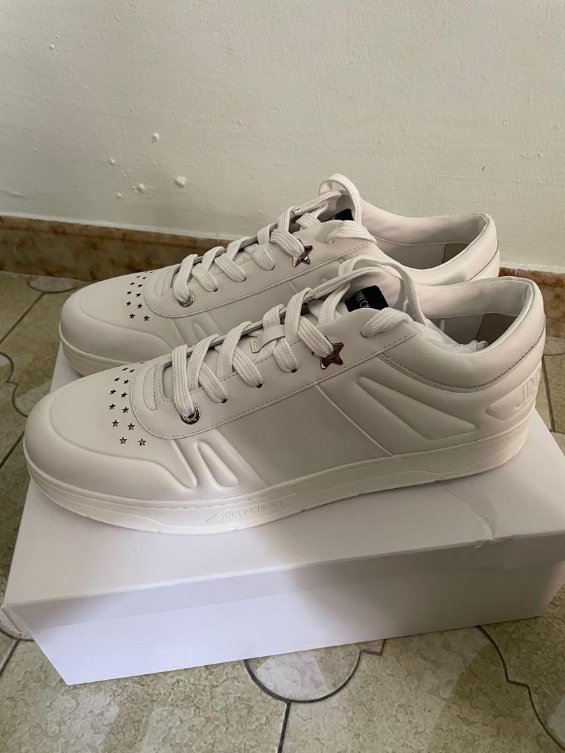 half calf leather lace-up trainers men 