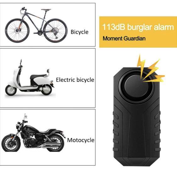 Wireless Alarm for bike scooter motorcycle door IP55 Waterproof