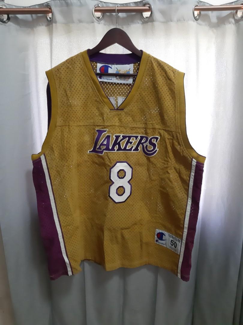 Kobe Bryant Championship Lakers leather #8 jersey by Jeff Hamilton