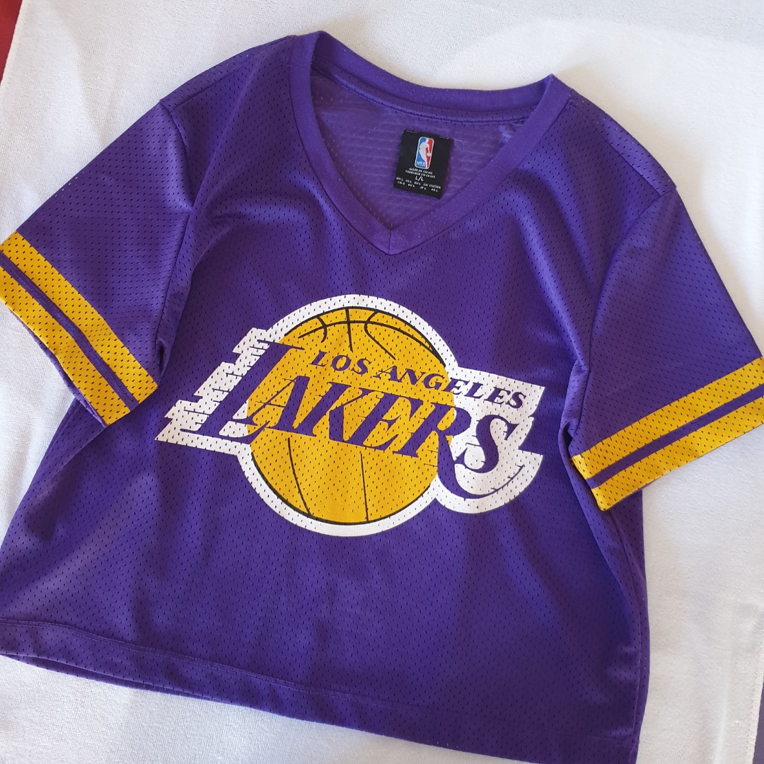 Lakers crop top jersey hotsell