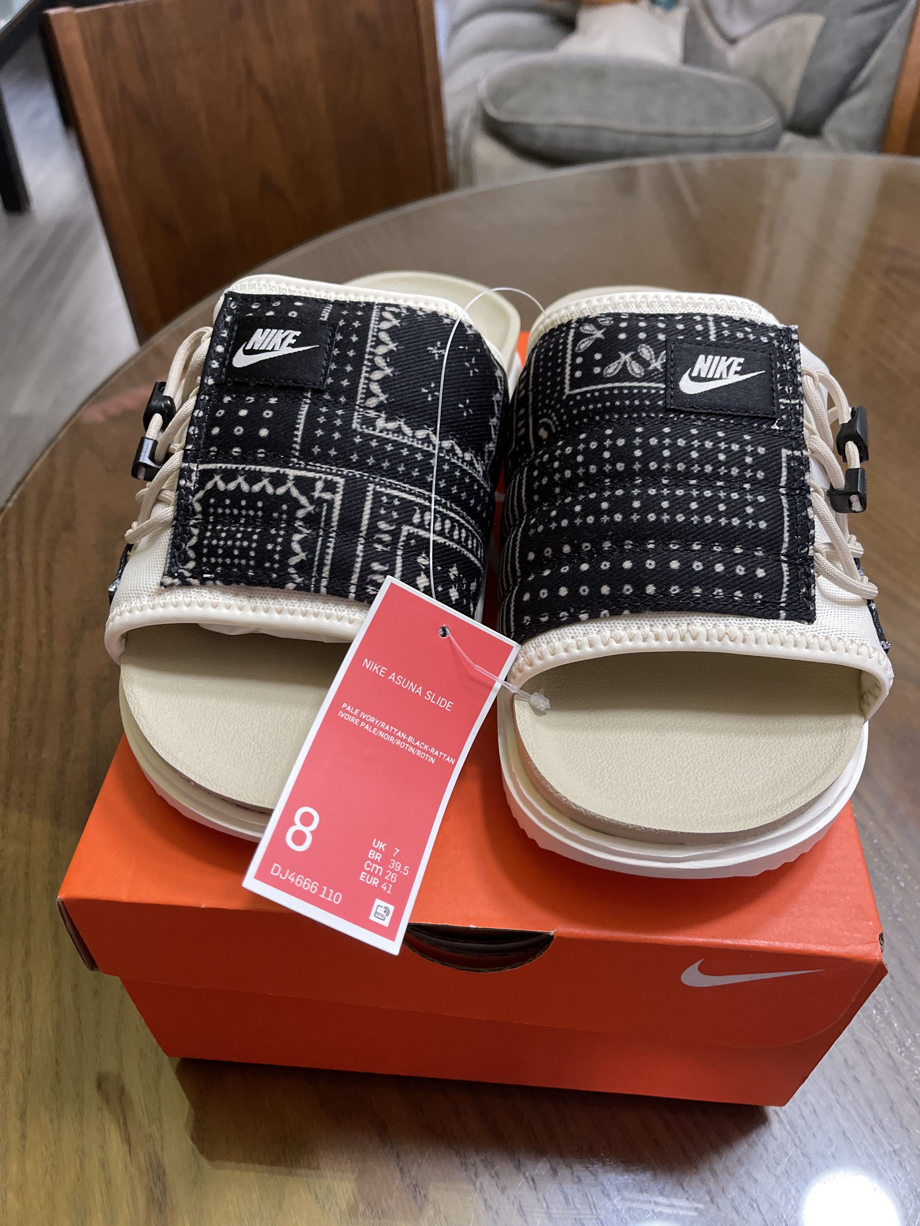Nike Asuna Pale Ivory Slides Us 8 