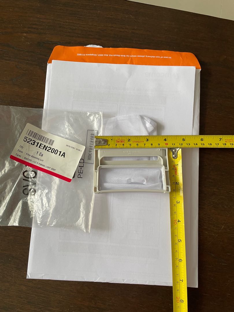 LG Washing Machine Filter Bag, TV & Home Appliances, Washing Machines