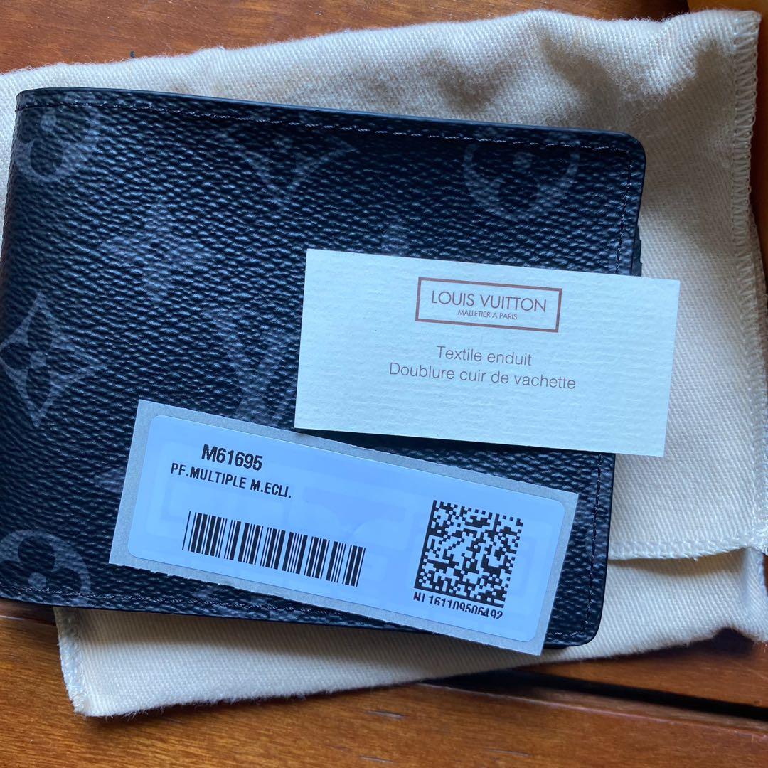 Louis Vuitton Monogram Bifold Wallet Multiple M60895 Men's Browns LV