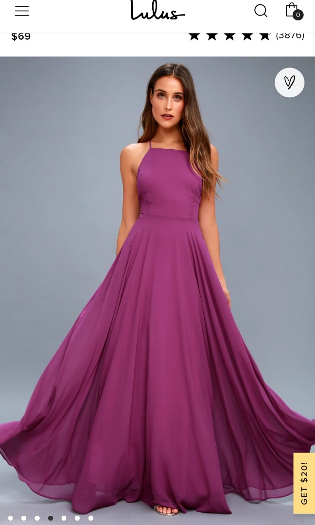 Lulu s Mythical Kind of Love Magenta Purple Violet Formal Long
