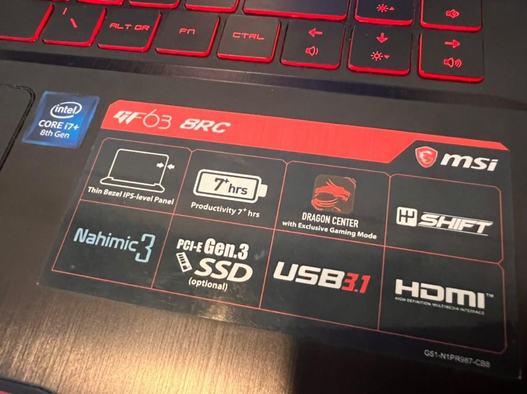 MSI Intel 16 GB, Upgraded RAM and SSD, Computers & Tech, Laptops