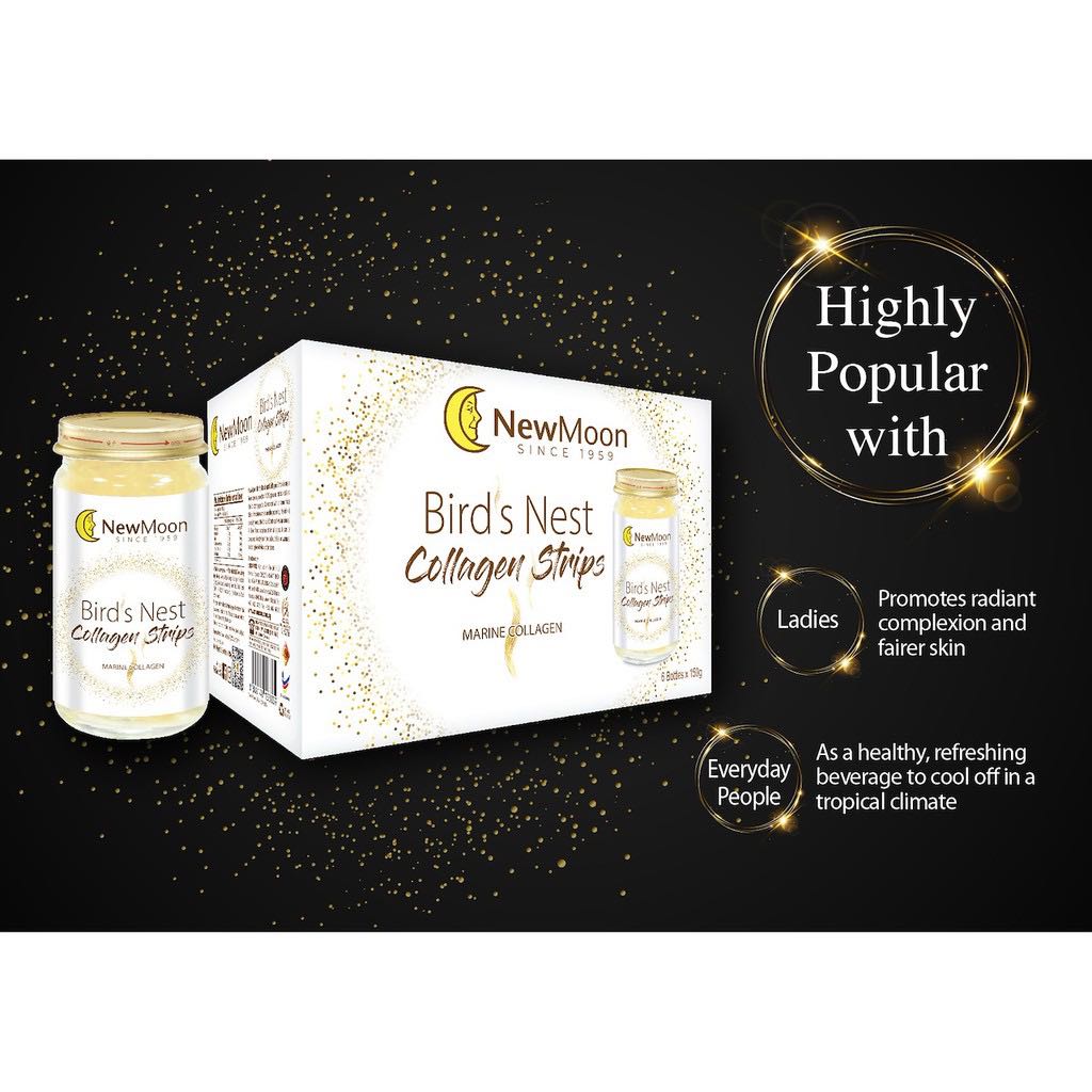 New Moon Bird Nest with Collagen Strips (6s x 150g) HalalCertified