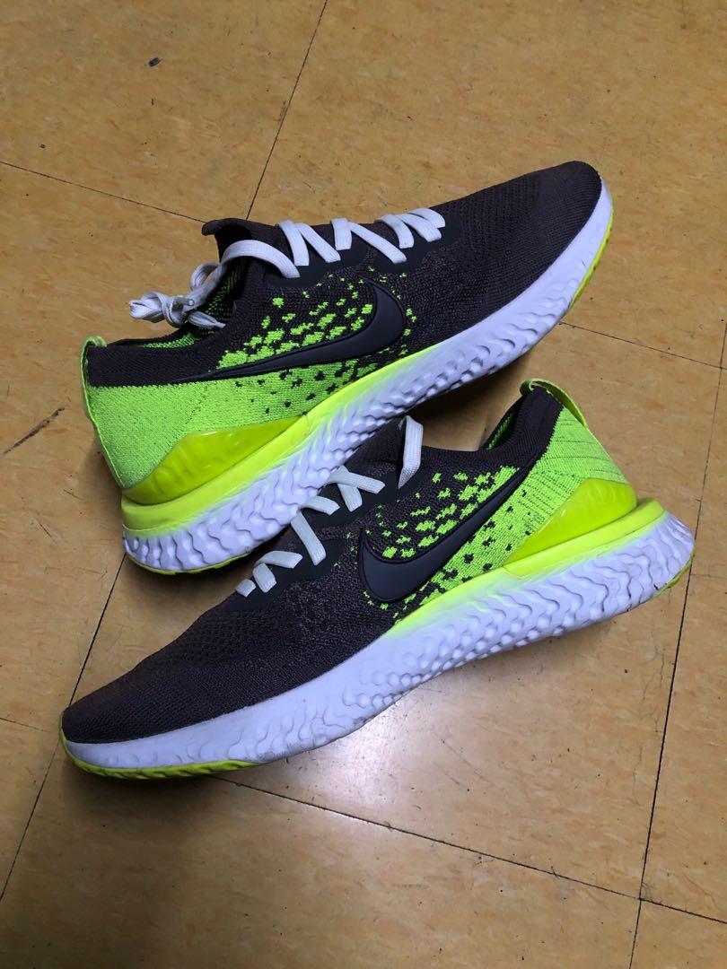 Nike Epic React Flyknit 2 ‘Thunder Grey’(10.5 US M) (Category: Sneakers) located in Baguio. Submitted by master_of_brands (Listing ID 1157949643, Image 2). Description: Authentic Nike Epic React Flyknit 2 Thunder Grey Volt Men’s 10.5 US/44.5 Europe/28.5 cm Minimal signs of usage No sole separation Outsole 7.5/10 In very good condition .