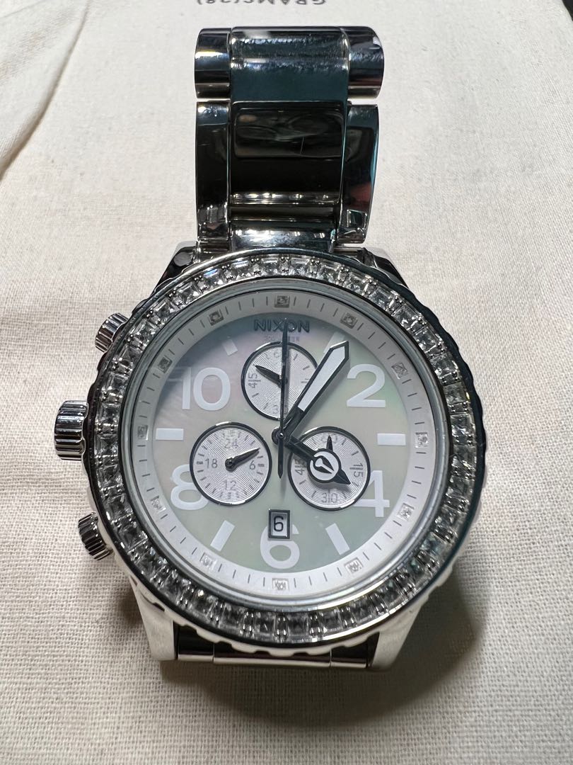 Nixon Chrono Crystal 42-20 Pearl/Opal, Luxury, Watches on Carousell