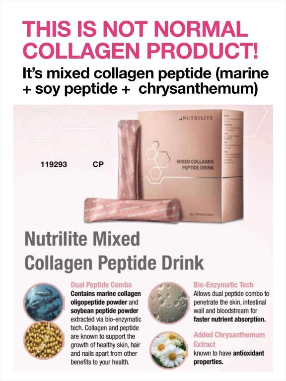 Nutrilite Mixed Collagen Peptide Drink 5g X 30 Sticks, Health