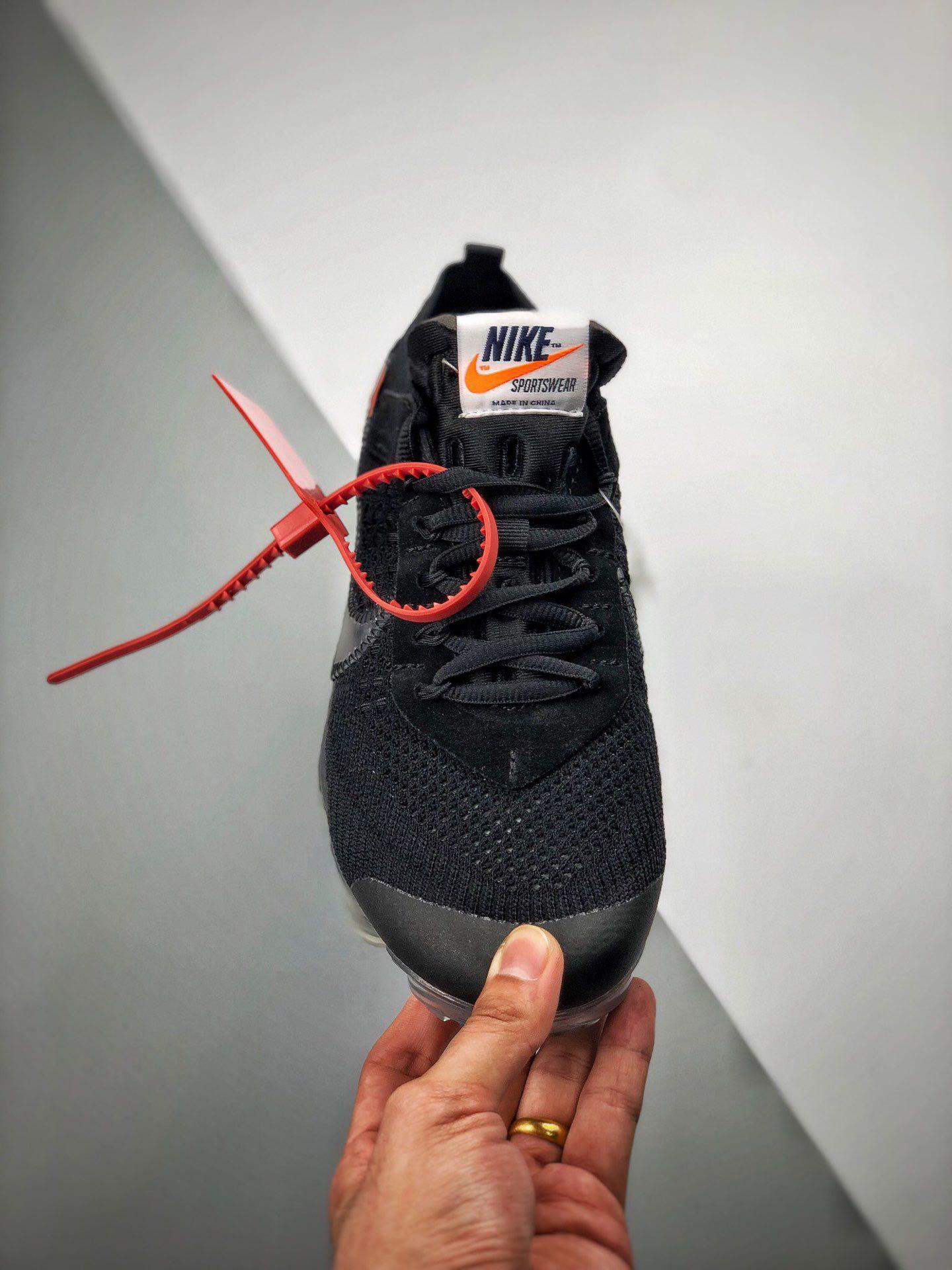 Off white vapormax black part 2 hot sale