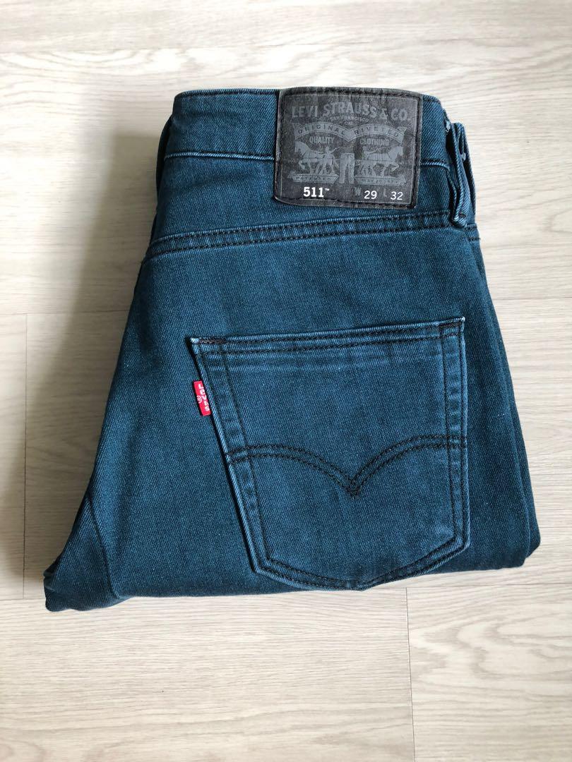 unique turquoise Levi's jeans (men 