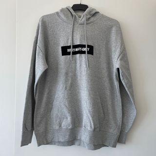 Oversized hoodie in grey