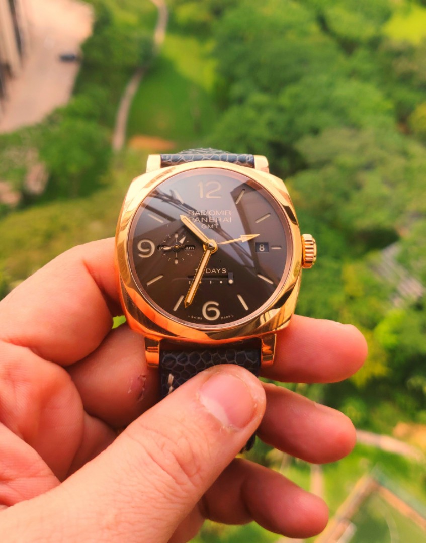 Panerai Radiomir 10 days GMT PAM00624 18k Orro Rosso Luxury