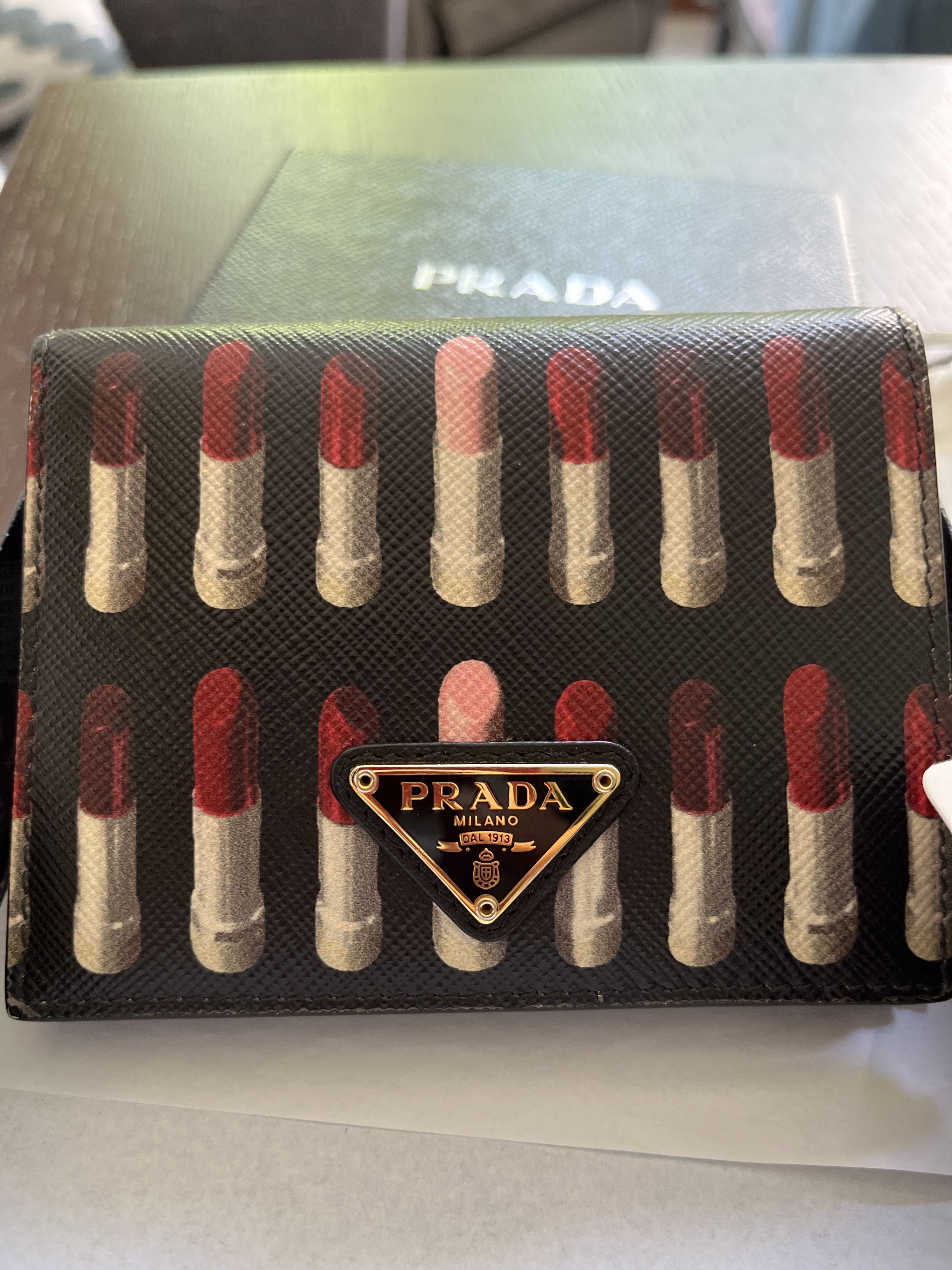 Prada deals lipstick wallet