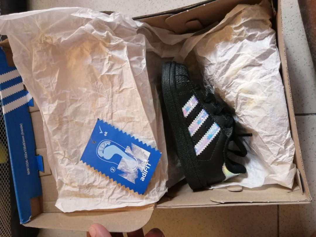 Superstar black iridescent sales hologram