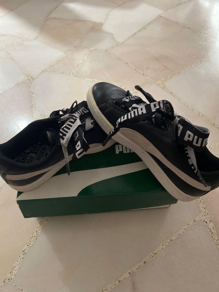 Puma basket heart lace-up sneaker sales