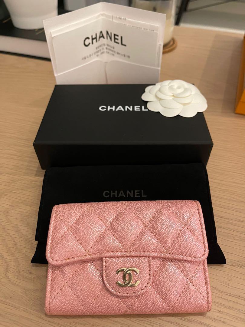 Chanel Unboxing IRIDESCENT Pink Card Holder + ENTIRE Chanel Card Holders  Collections #luxurypl38 