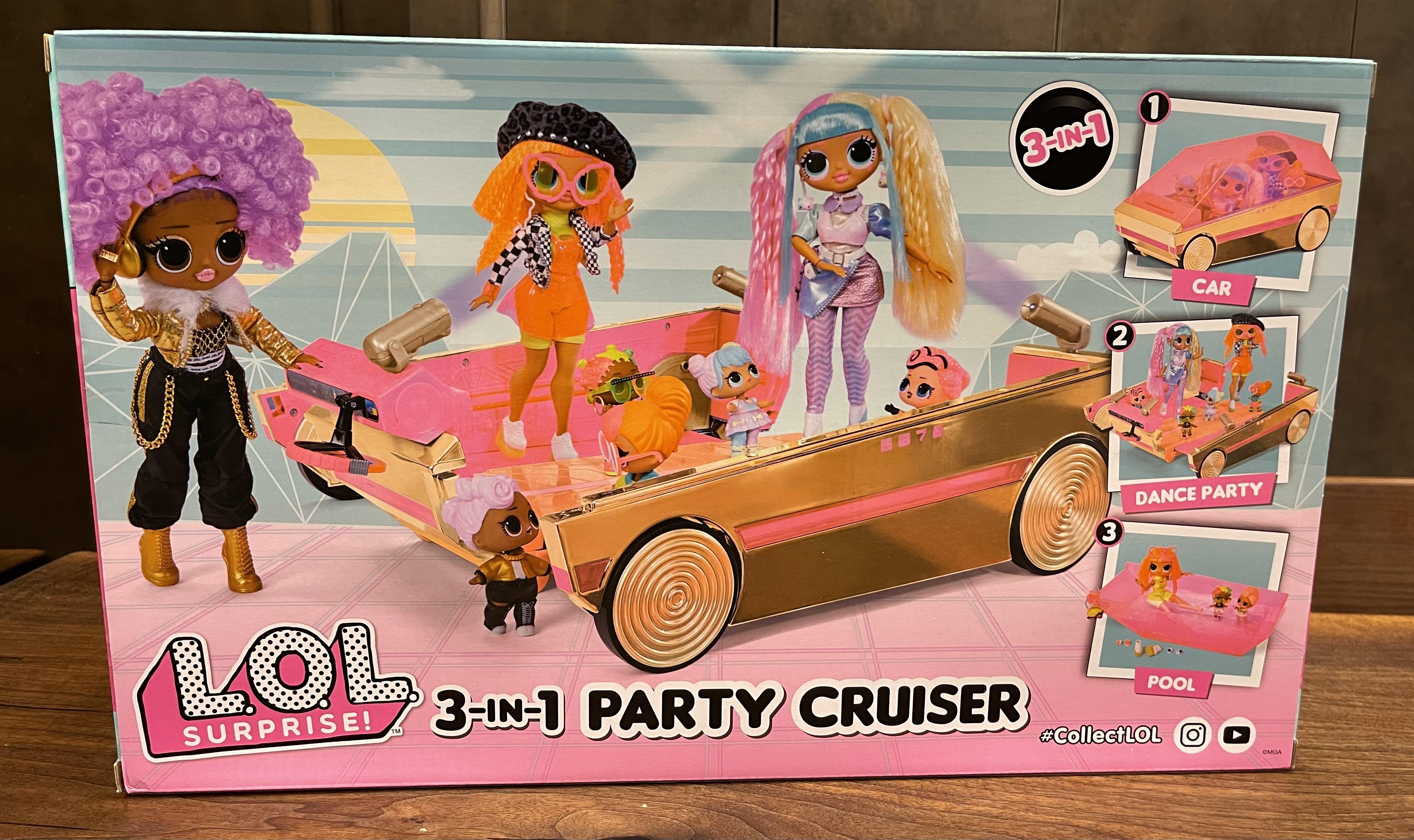 [IN STOCK] LOL Surprise Car 3 in 1 Party Cruiser Car with Surprise Pool