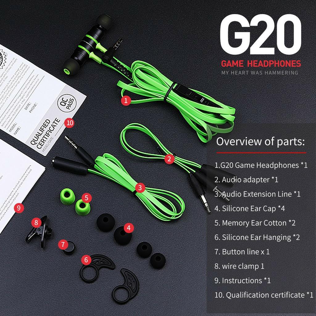 Ready Stock Original Plextone G20 MARK III Game Earphone Mobile