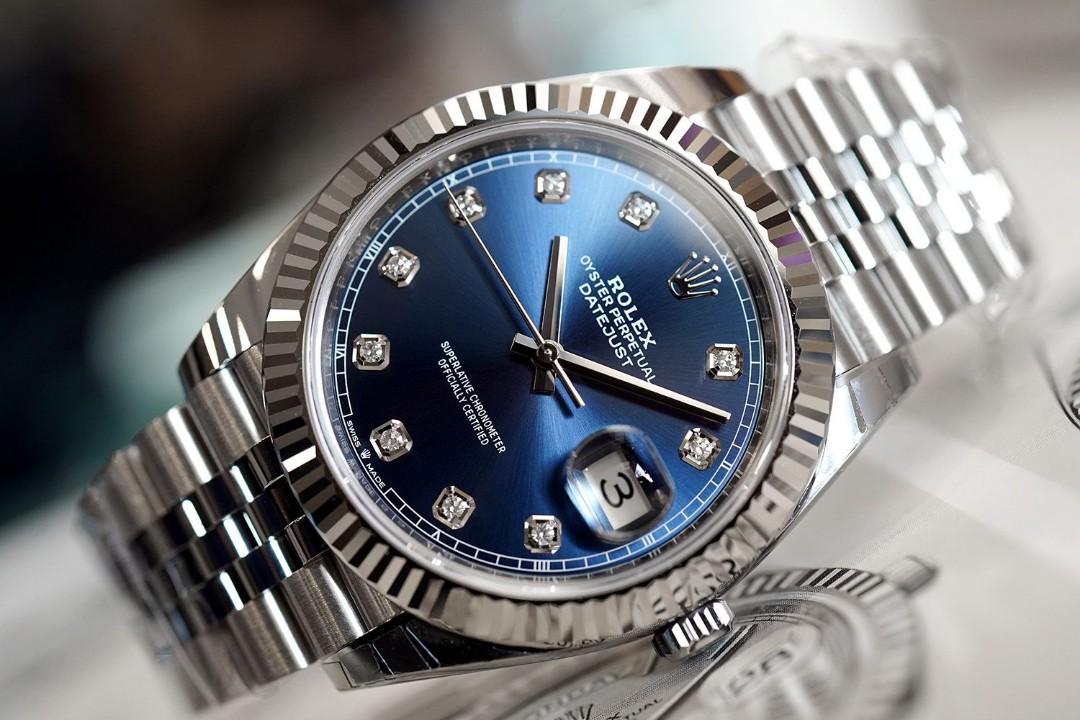 41m, Diamond Index Blue Dial Jubilee 