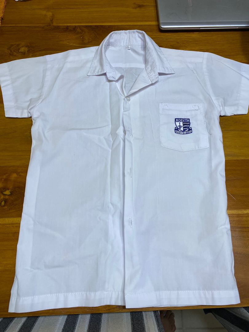 Rosyth school uniform P1, Men's Fashion, Tops & Sets, Formal Shirts on ...