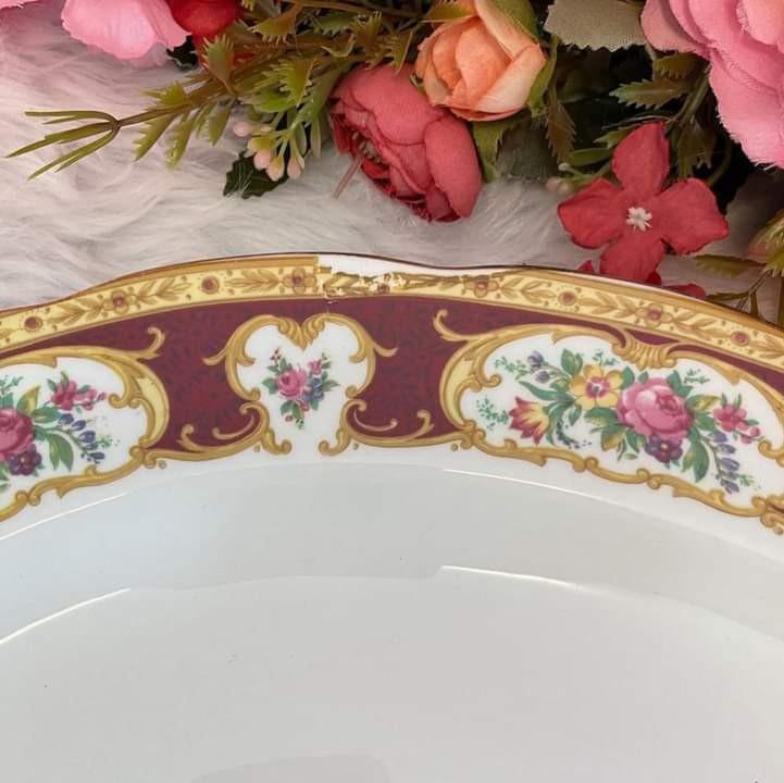 ROYAL ALBERT LADY HAMILTON PLATTER (Category: Dinnerware & Cutlery) located in Pasig City. Submitted by glam_things (Listing ID 1157851259, Image 3). Description: Royal Albert Lady Hamilton 15” Platter in good condition. P4500 only. Send us a direct message to inquire💖 *Please note that we are selling vintage and most probably used pieces unless stated brand new. We buy items in bulk and they might have different back-stamps. You may request for