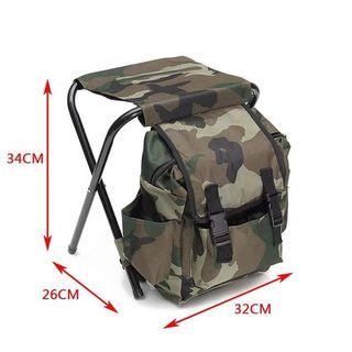 Rs 369
Outdoor folding fishing chair camouflage multi-functional casual portable fishing stool bag storage lightweight fishing chair