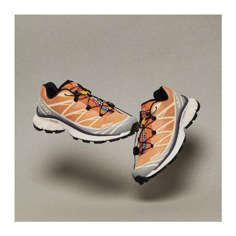 Salomon XT6 Apricot Buff / Frost Gray / Velvet Morning, Men's Fashion