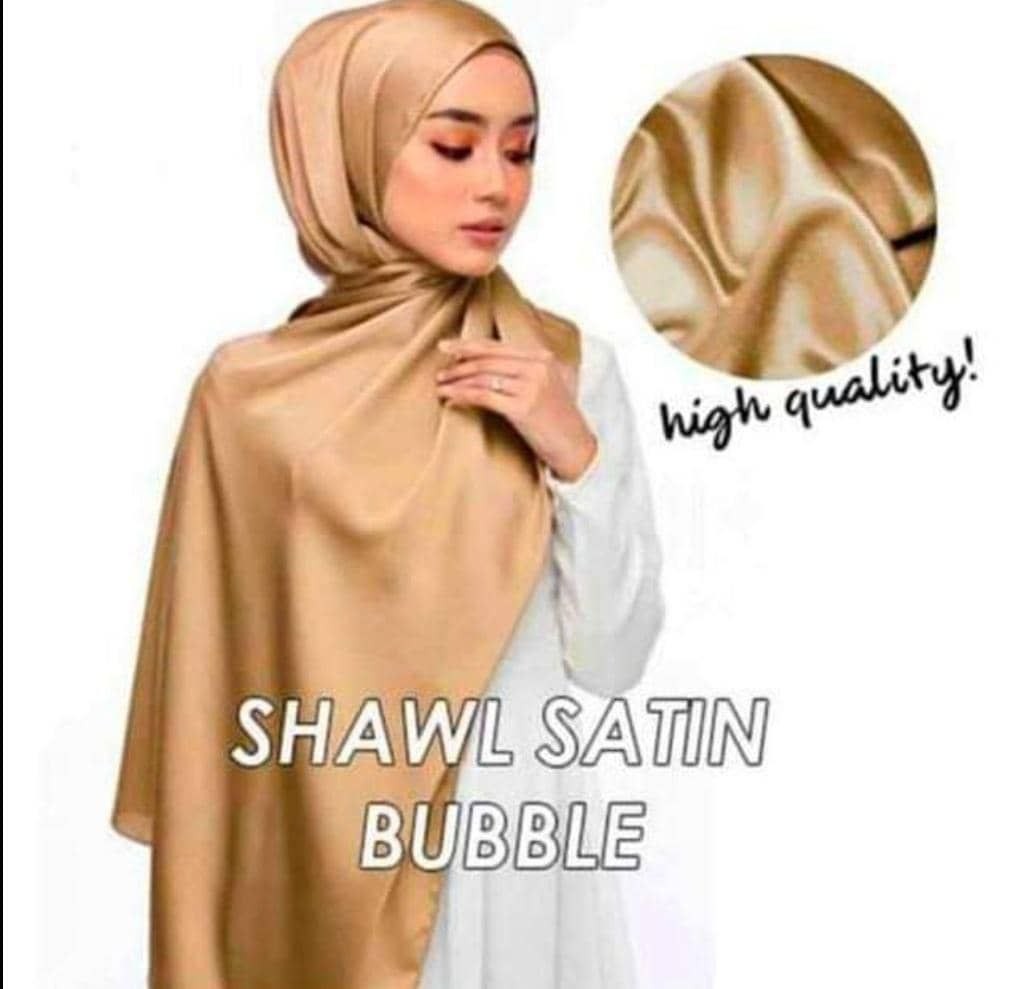 shawl satin plain