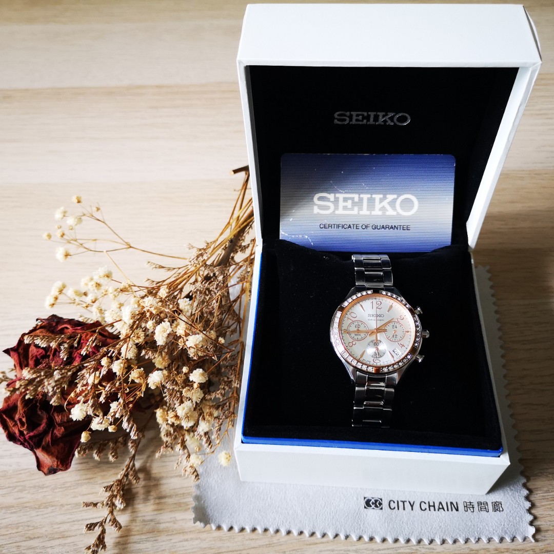 Seiko Women Watch Silver dials with Rose Gold Women s Fashion