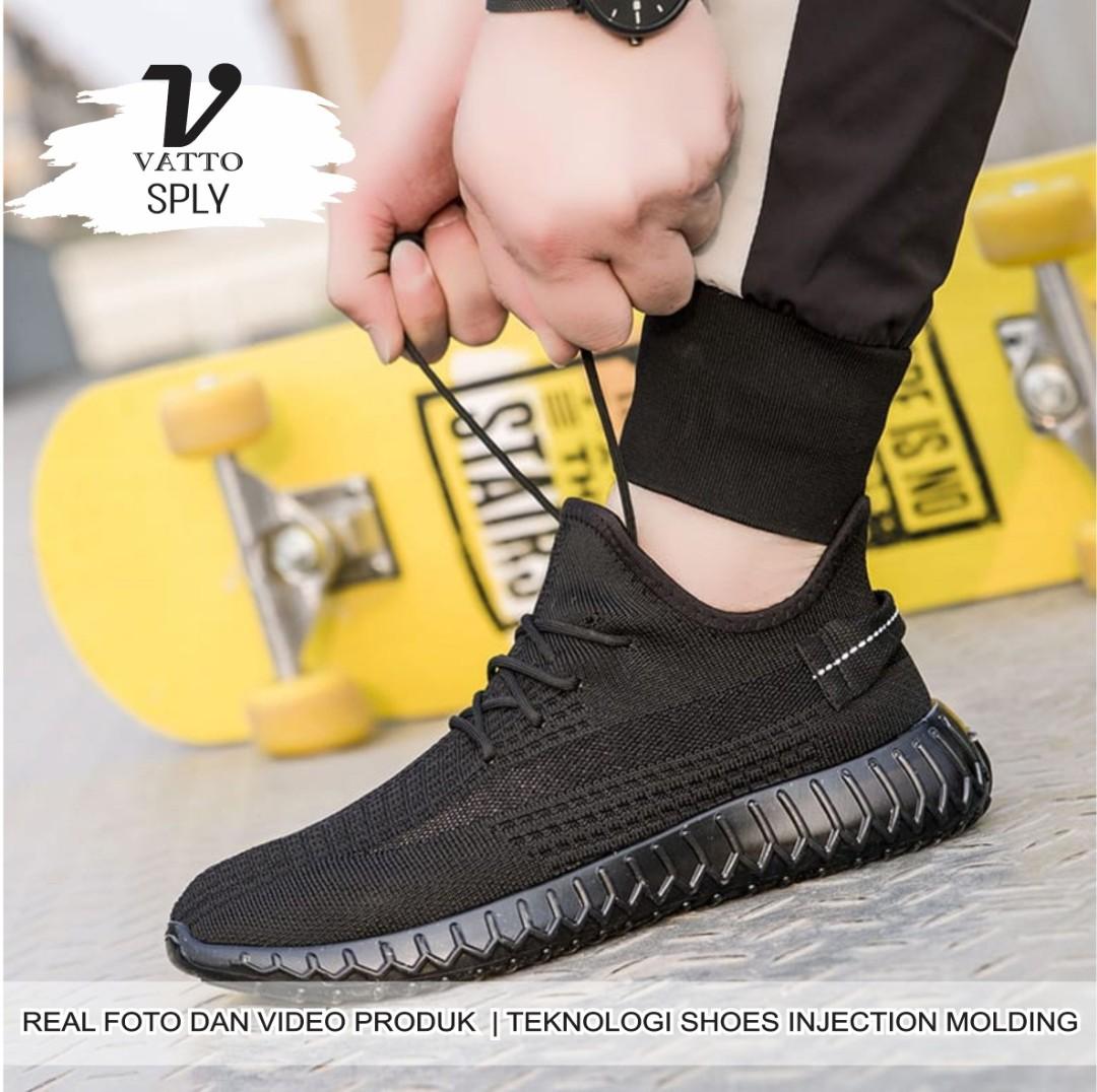 Sepatu adidas yzy hitam sale polos