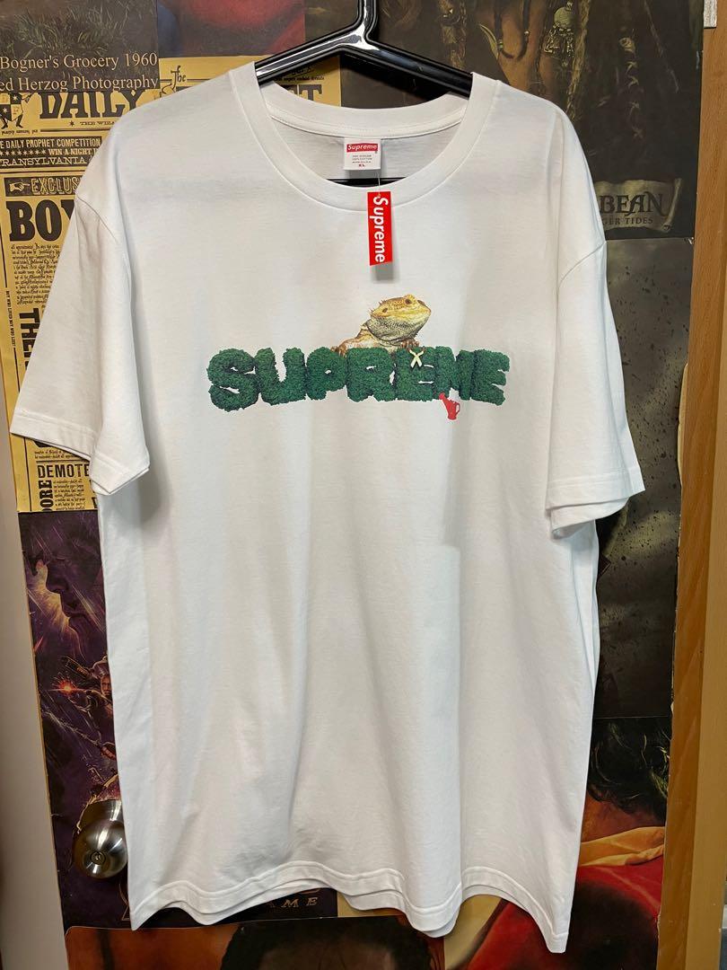 Supreme Lizard Tee (white), 男裝, 上身及套裝, T-shirt、恤衫、有領