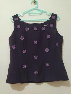 Top Purple flowery