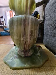 Vintage genuine  Green Onyx Vase